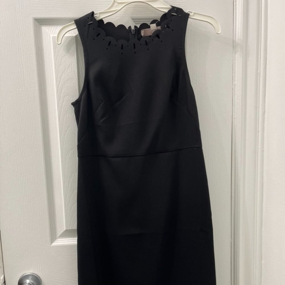 Little Black Dress with scallop neckline and hemline